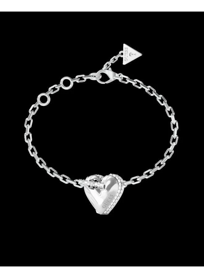جس T-Bar Heart Chain Bracelet